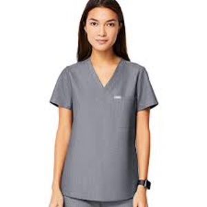 Figs Catarina scrub top, women's small, Graphite